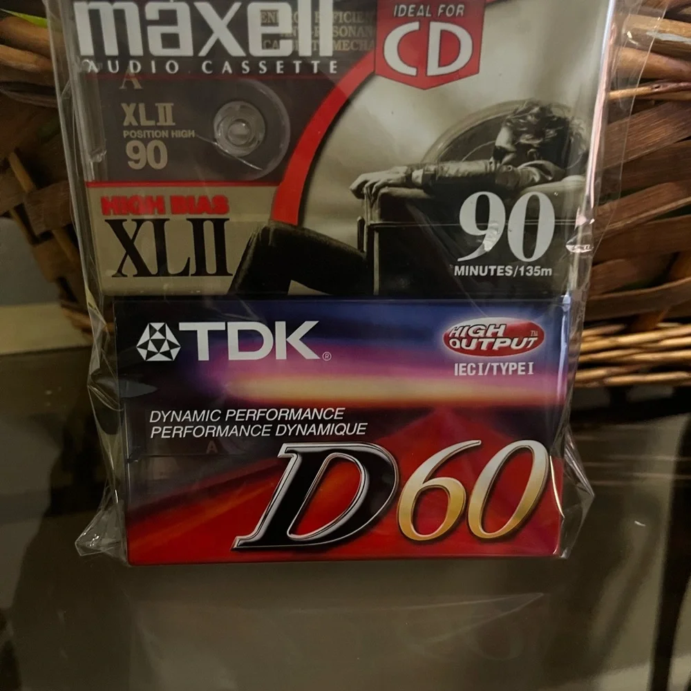 Maxell and TDK Audio Cassette Tapes